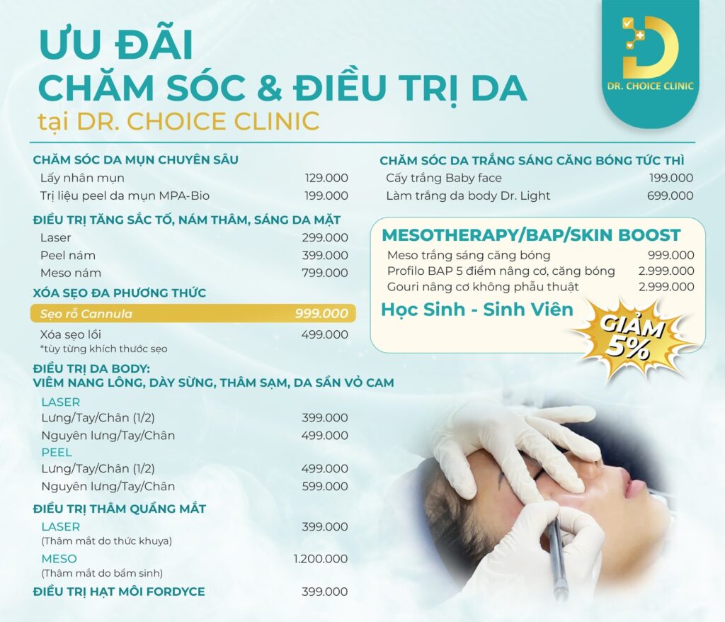 bang gia dieu tri seo Dr Choice
